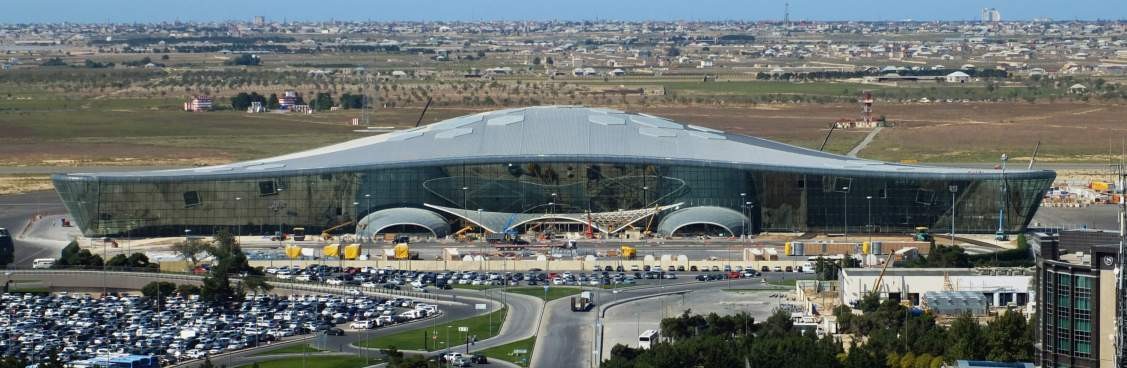 Heydar Aliyev International Airport — aerial view